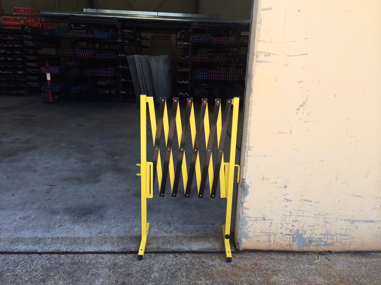 Expandable Closed Barrier Yellow and Black